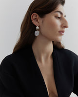 Dobra Sølv Øreringe m. Keshi Perler