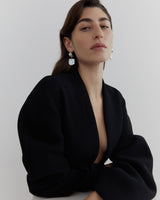 Dobra Sølv Øreringe m. Keshi Perler