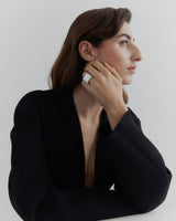 Dobra Silver Ring w. Keshi Pearls