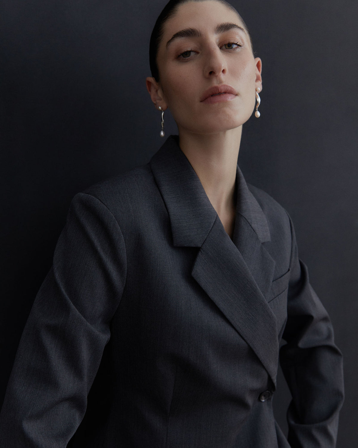 Velo Silver Earrings w. Freshwater Pearls