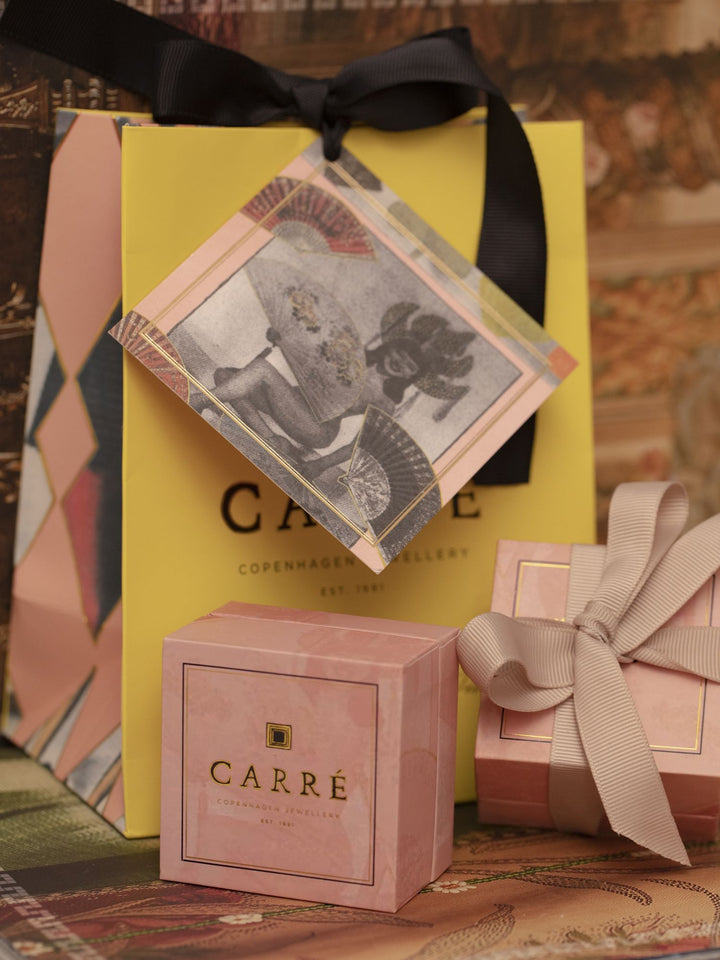Gem Candy Kæde 18K Forgyldt Ørestik m. Topas & Citrin
