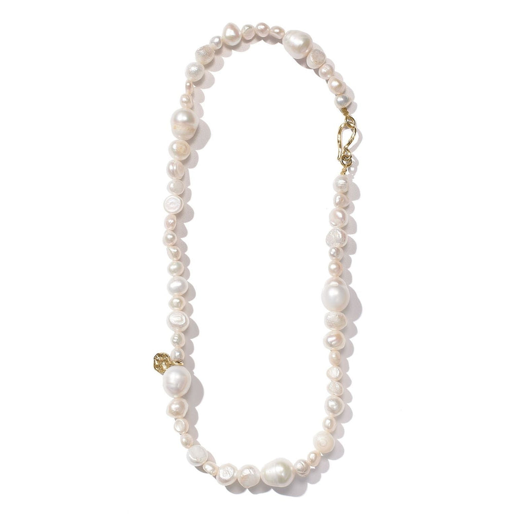 Elysia Cascade 14k goldene Halskette m. Perlen