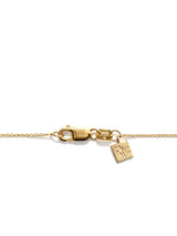 Gold Plated Necklace w. Floating Lab-Grown Diamond