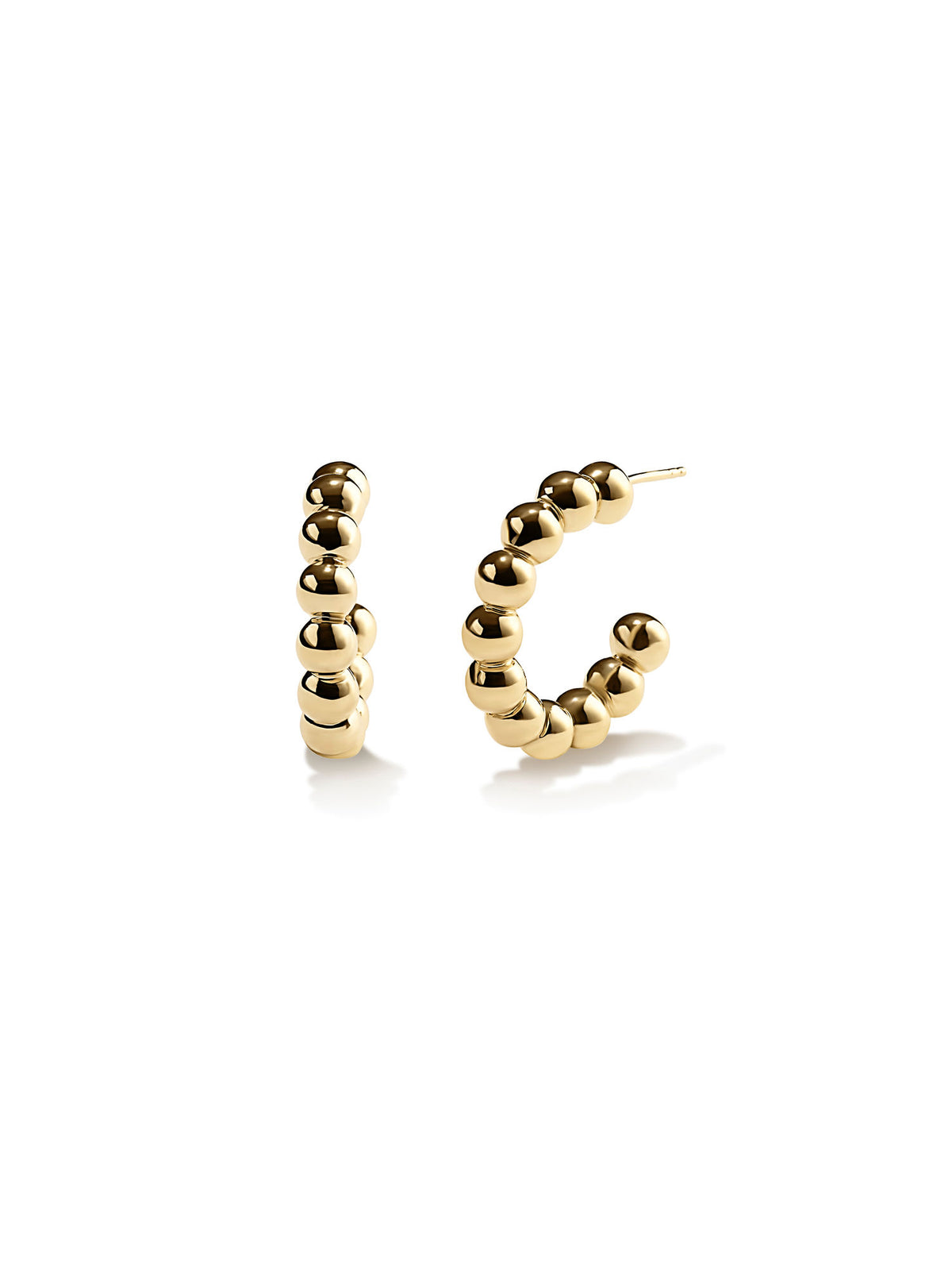 Bubble 18K Gold Plated Hoops