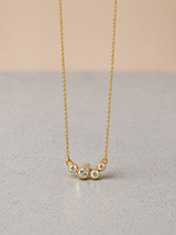 Poise Dew 14K Gold Necklace w. Lab-Grown Diamonds