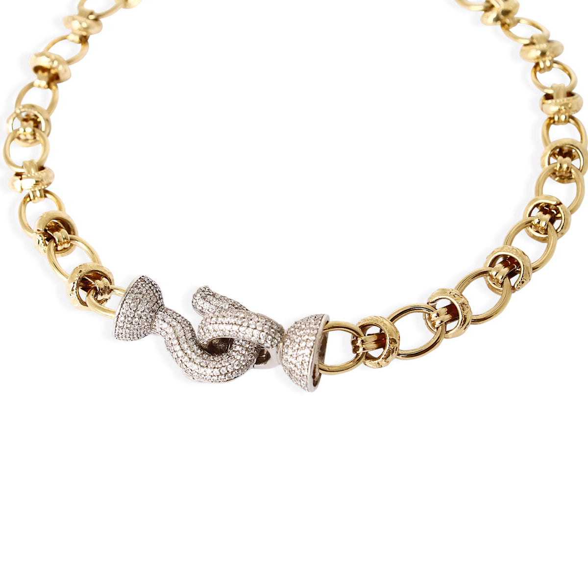 Chiara Gold Plated Halskette w. Zirkonia