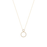 Circle Halskette aus 18K Gold mit Diamant