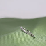 Rock Classic 18K Whitegold Ring w. Grey Diamonds