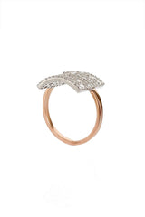 Classic Wife Ring aus 18K Roségold & Weißgold mit Diamanten