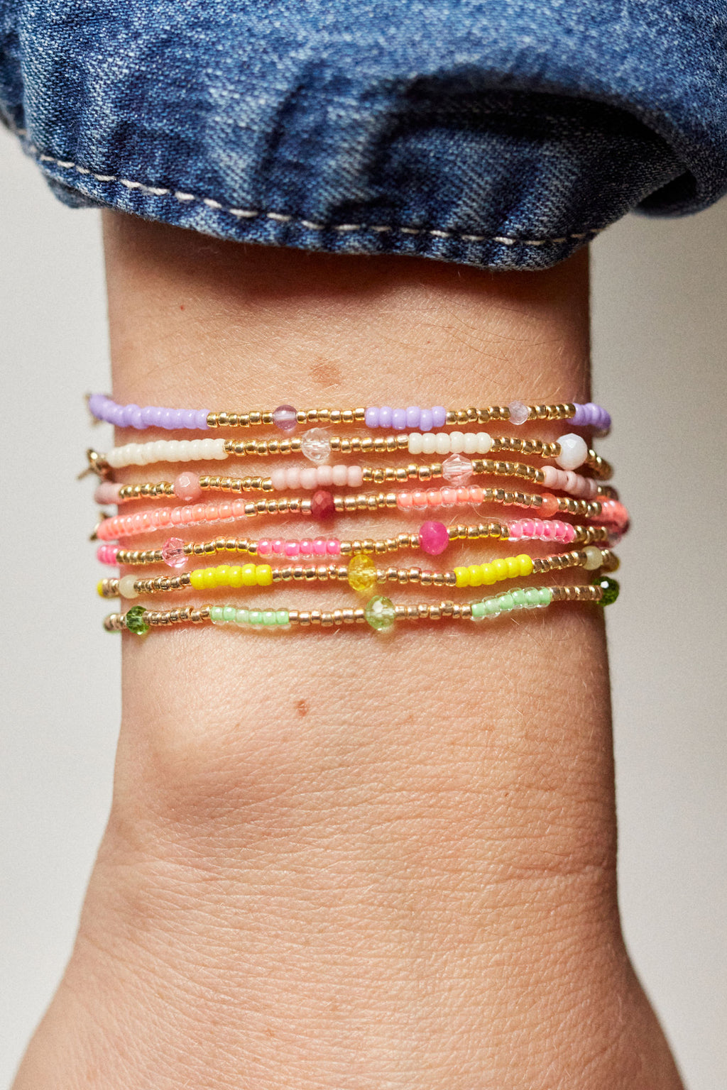 Clemens Gold Plated Bracelet w. Papaya Beads