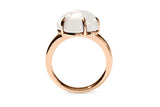 Cloud 18K Rosegold Ring w. Milky Quartz