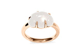 Cloud 18K Rosegold Ring w. Milky Quartz