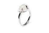 Cloud 18K Whitegold Ring w. Milky Quartz