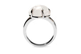 Cloud 18K Whitegold Ring w. Milky Quartz