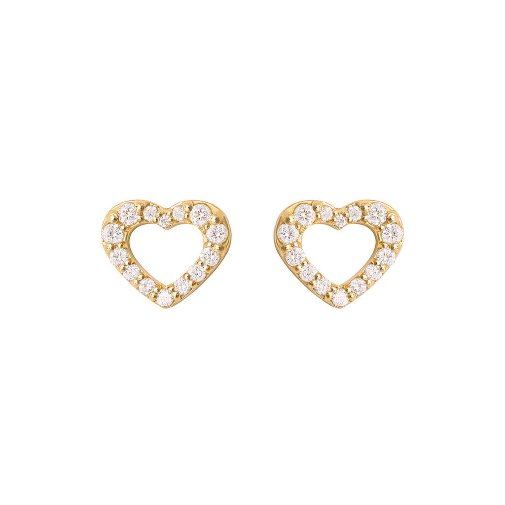 Cold, Cold Heart 18K Guld Ørestikker m. Diamanter