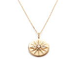 Stella Sun 18K Gold Necklace w. Diamonds
