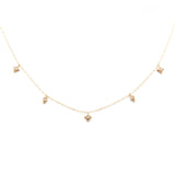 Paradis 18K Gold Necklace w. White Topazes