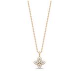 Poem 14K Gold Pendant w. White Topaz