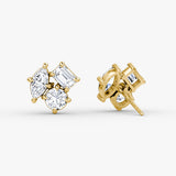 Constellation 14K Gold Studs w. Lab-Grown Diamonds