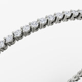 Petite Tennis 14K Whitegold Tennis Bracelet w. Lab-Grown Diamond