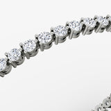 Medium Tennis 14K Whitegold Tennis Bracelet w. Lab-Grown Diamond