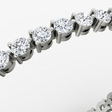 Large Tennis Gold Tennis Bracelet w. Lab-Grown Diamond