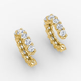 Eternity 14K Gold Ear Cuff w. Lab-Grown Diamond