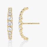 Eternity Cuff 14K Gold Studs w. Lab-Grown Diamond