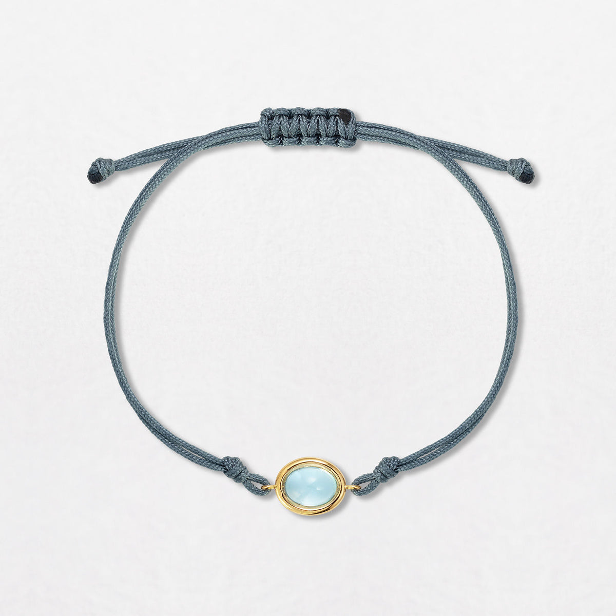 Blue Topaz Pebble 18K Gold Bracelet