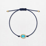 Sky Blue Pebble 18K Gold Bracelet