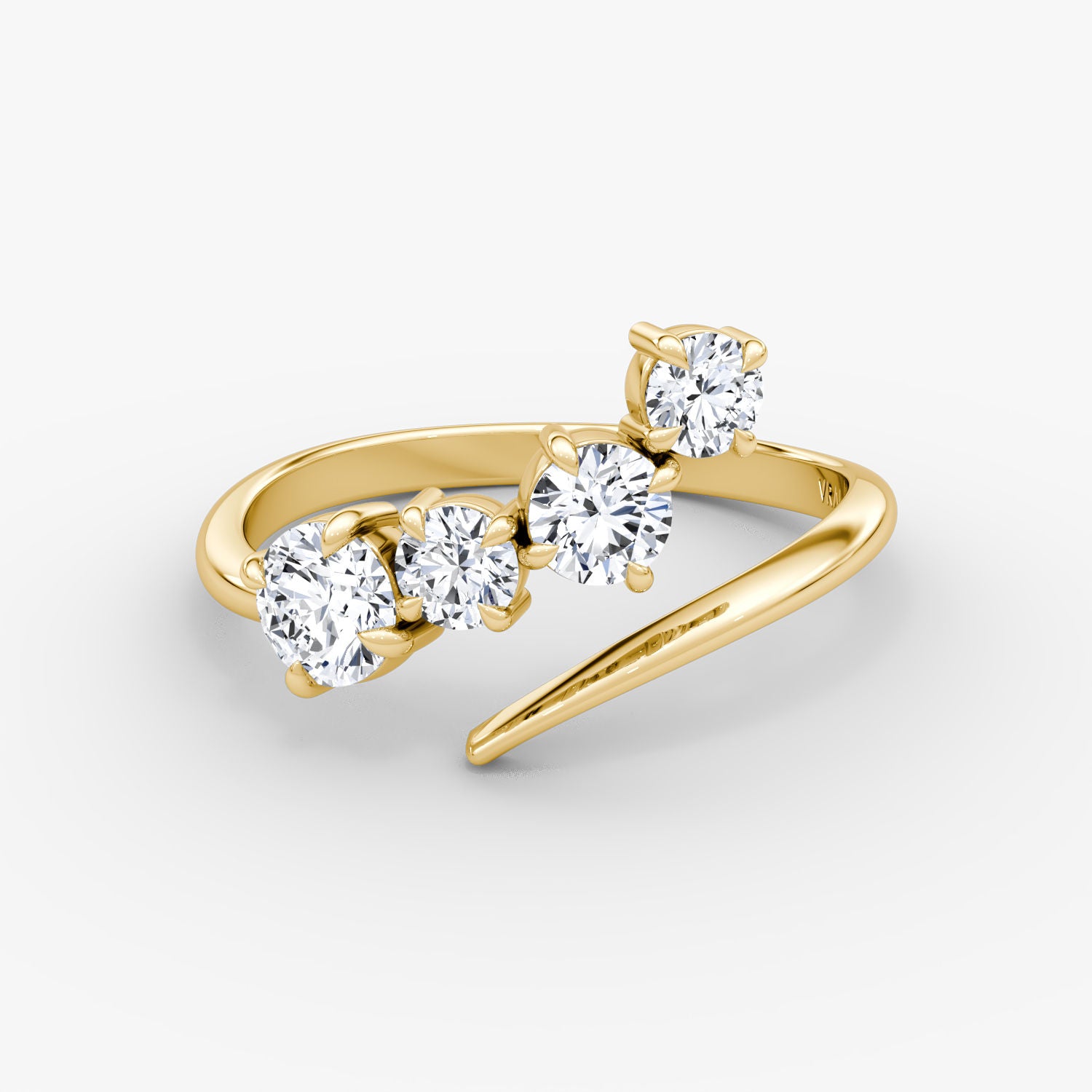 Cosmos 14K Gold Ring w. Lab-Grown Diamonds