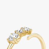 Cosmos 14K Gold Ring w. Lab-Grown Diamonds