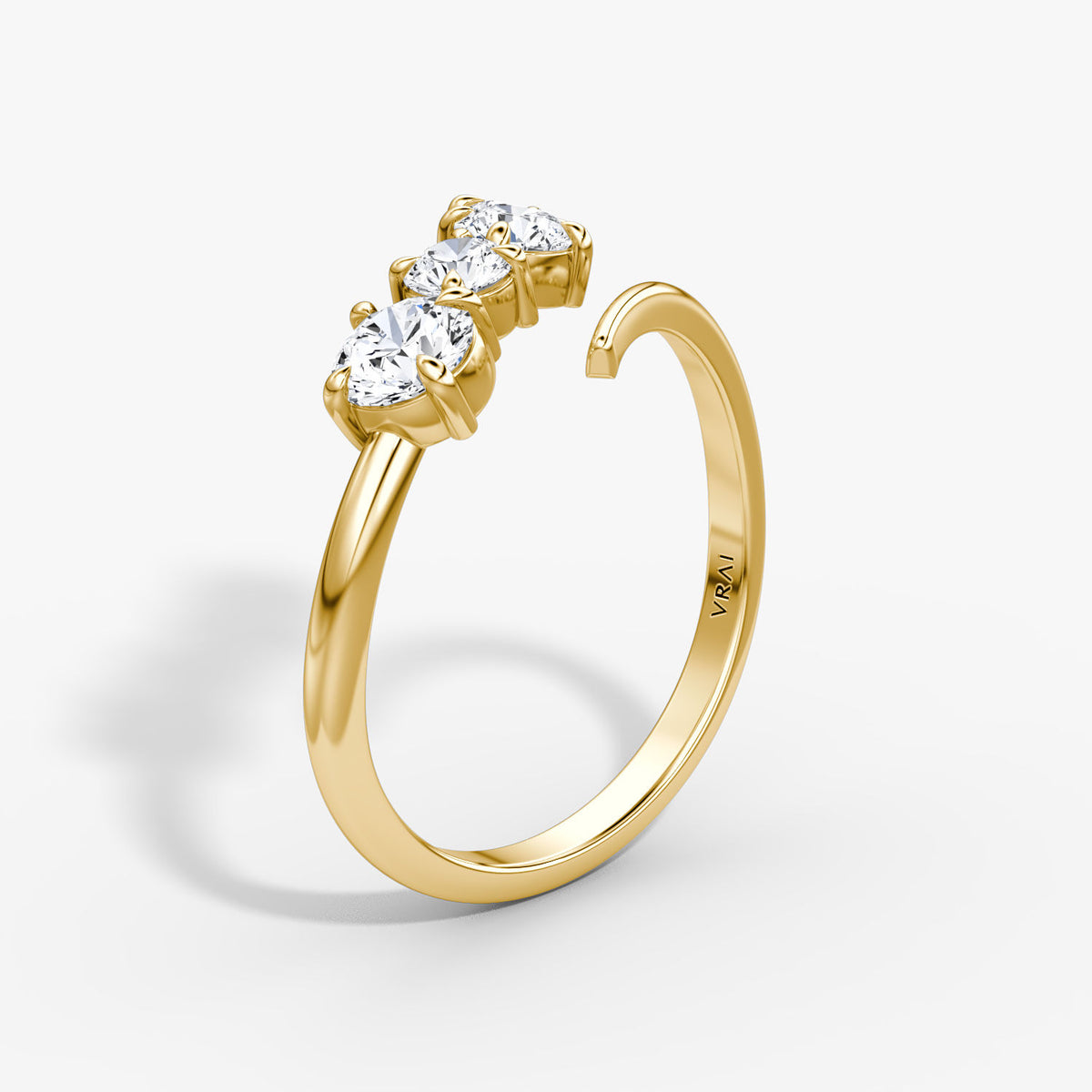 Cosmos 14K Gold Ring w. Lab-Grown Diamonds