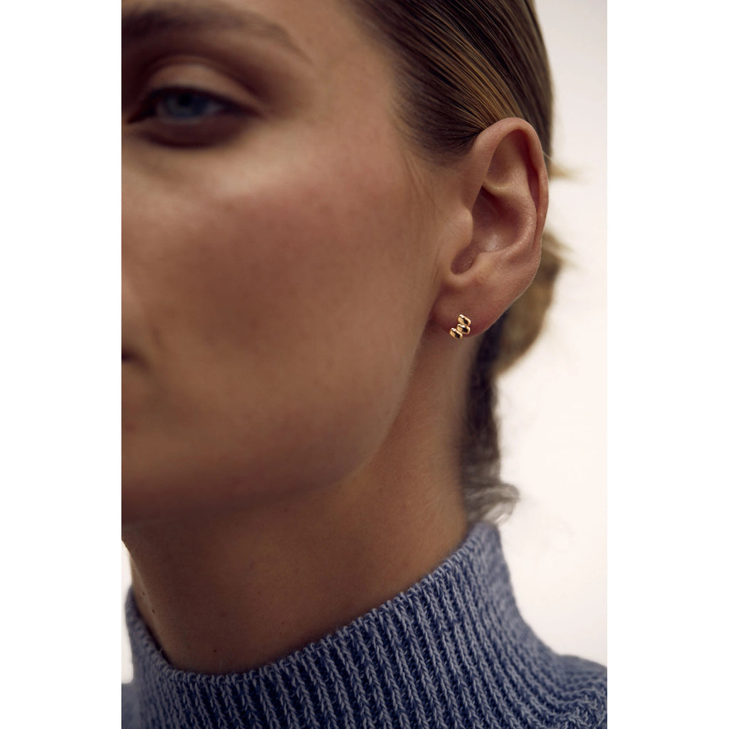 Cube N°3 18K Gold Earrings