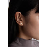 Cube N°8 18k Guld Øreringe m. Diamant