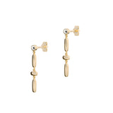 Cube N°9 18K Gold Earrings w. Diamond