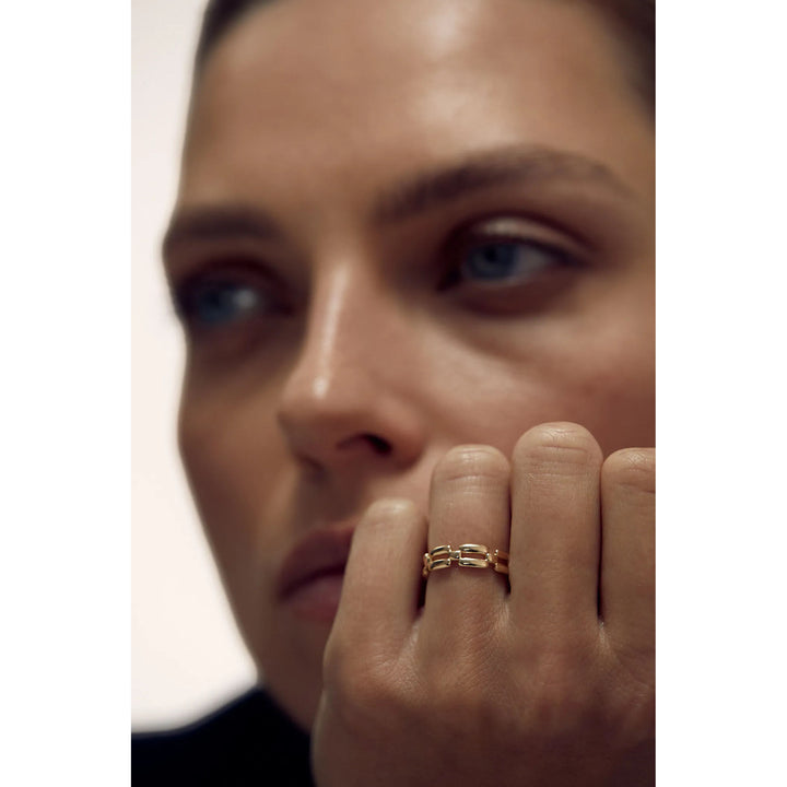 Cube N°12 18K Gold Ring