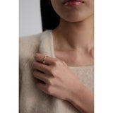 Cube N°5 18K Gold Ring w. Diamond