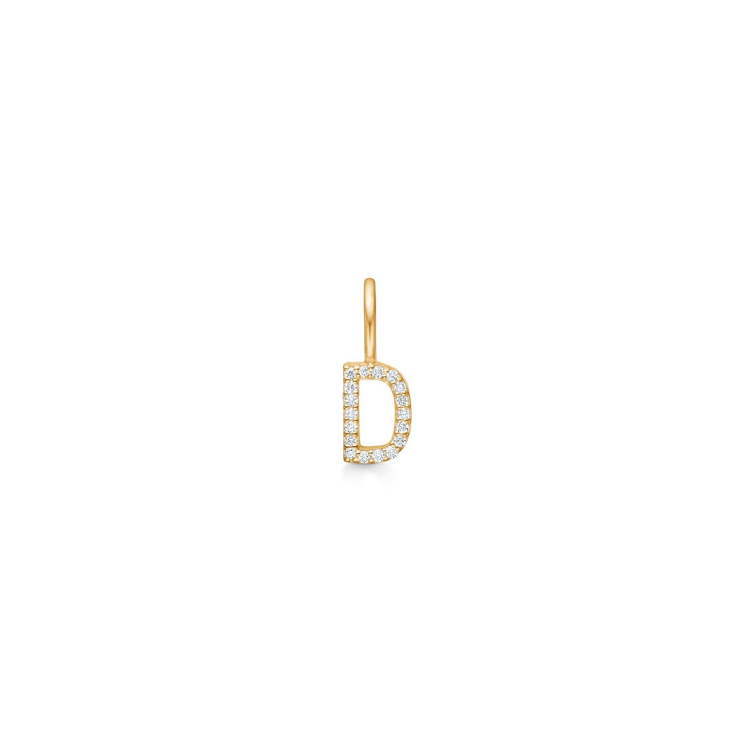 Mein d 18k Goldanhänger w. Diamanten