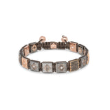 10mm Lock 18K Rosegold Bracelet w. Diamonds