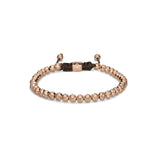 4mm Non- Braided 18K Rosegold Bracelet w. Diamonds