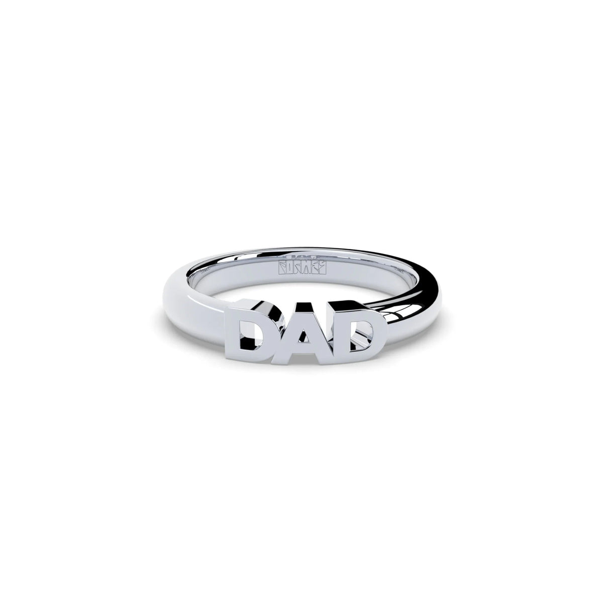Becoming 14K Gold, Rosegold or Whitegold Dad Plain Ring