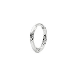 DC 8 14K White Gold Huggie