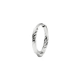 DC 9 14K White Gold Huggie