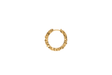 IX Crunchy Edge Gold Plated Hoop