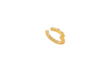 IX Rustic Gold Plated Ear Cuff