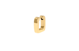 IX Bold Square Gold Plated Hoop