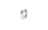 IX Bold Square Silver Hoop