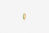 IX Billy 22K Gold Plated Hoop w. Zirconia