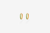 IX Billy 22K Gold Plated Hoop w. Zirconia